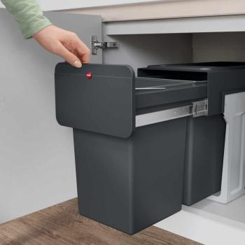 HAILO EcoLine Design L teljes kihúzású beépíthető szelektív szemetes 4.Kép