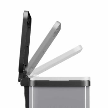 HAILO Öko duo Plus M pedálos szelektív hulladékgyüjtő szürke 3.Kép
