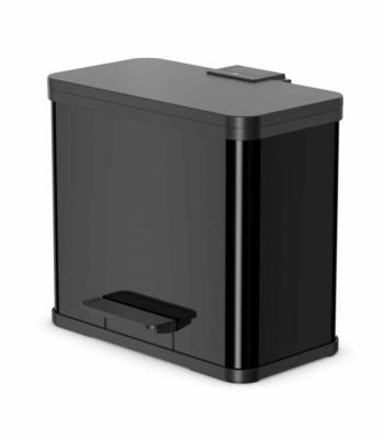 HAILO Öko trio Plus L pedálos szelektív hulladékgyüjtő fekete Kép