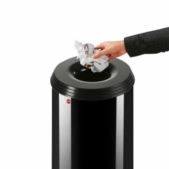 HAILO ProfiLine Safe M hulladékgyűjtő tűzzáró peremmel, fekete 2.Kép