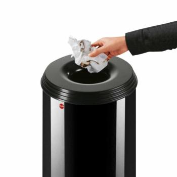 HAILO ProfiLine Safe XL hulladékgyűjtő tűzzáró peremmel fekete 2.Kép