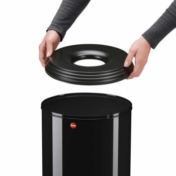 HAILO ProfiLine Safe XL hulladékgyűjtő tűzzáró peremmel fekete 3.Kép