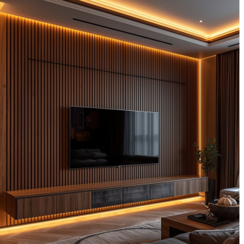 Akusztikus falpanel Vörös Tölgy 600x2800 mm 1.Kép