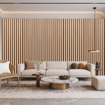 Akusztikus falpanel Beige Filc Vörös Töl 600x2800 mm Kép