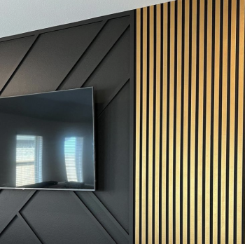 Akusztikus falpanel Arany Metál 600x2800 mm Kép