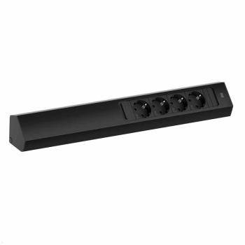 Bachmann CASIA2 Univerzális sarokdugalj 4x230V fekete Kép