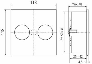 HKT Duplex Q dugalj 1x230V+1USB-A 2,1 A +1USB-C 3,4 A fekete elektromosan mozgatható fedéllel 3.Kép