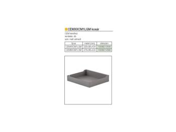 BELSŐ FÉMRÁCS LAMINA CEM45CM1LGM FÉMKOS. 329x434x98mm ANTRACIT Kép