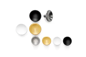 Fogantyú Viefe DISC gomb, D38, fém, csiszolt bronz 2.Kép