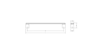 Fogantyú Viefe FASE BIG kétoldalról ető szett 320mm, alumínium, szálcsiszolt 2.Kép