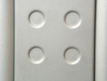 BETÉT TOKYO 582mm RAL9006 körmintás ALUMINIUM FÉM 1.Kép