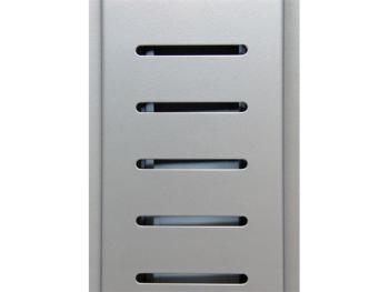 BETÉT TOKYO 582mm RAL9006 csíkos lyukas ALUMINIUM FÉM 1.Kép