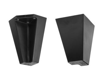 MŰANYAG DESIGN LÁB 8281 78x78mm H=120mm FEKETE 1.Kép