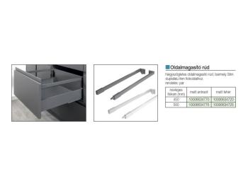 SLIM DUPLAFALÚ FIÓKOLDAL OLDALMAGASÍTÓ RÚD 500mm ANTRACIT 2.Kép