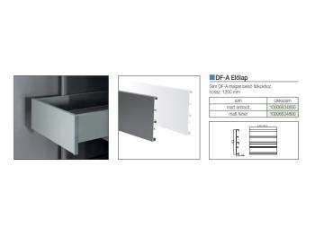 SLIM DUPLAFALÚ FIÓKOLDAL DF-A ELŐLAP BELSŐ FIÓKHOZ 1200 MM ANTRACIT 2.Kép