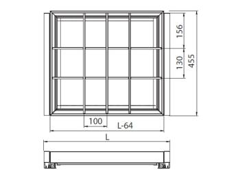 HOME BOX FIÓK BŐRHATÁSÚ PIPEREOSZTÓKKAL CSILLAPÍTOTT FIÓKCSÚSZÓVAL+ TAKARÓVAL 600MM, ACÉLSZÜRKE 4.Kép