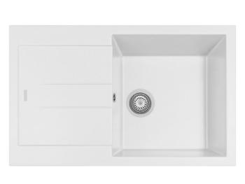 GRAWA GRÁNIT MOSOGATÓ GRAWA PT1-7810W 780x500mm FEHÉR 1.Kép