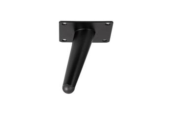 FÉM DESIGN LÁB DÖNTÖTT KÚPOS 100mm Matt fekete 1.Kép