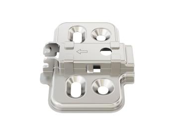 PÁNTALÁTÉT FDS C82 KLIPPES, 0 mm  QUATTRO RÖGZÍTÉSES CSAVAR NÉLKÜL NIKKEL 3.Kép