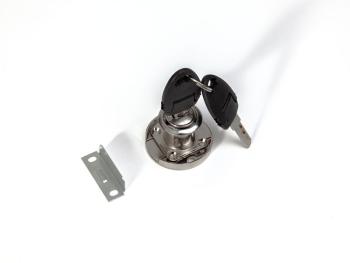 BÚTORZÁR HB LOCKS HB-03 KISFIÓKZÁR KEREK NIKKEL 1.Kép