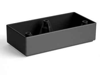 MŰANYAG DESIGN LÁB ART723 H=30mm FEKETE 1.Kép