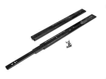 GOLYÓS FIÓKCSÚSZÓ HOME BOX HB45 COMFORT PO+SC 45mm PUSH-OPEN+SOFTCLOSE 400mm TEHERB.:35kg FEKETE Kép