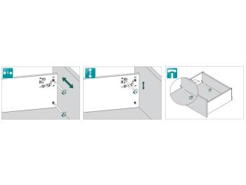 FDS DUPLAFALÚ FÉM FIÓKOLDAL FDS-PRO 18 HD C 500mm H174 60kg ANTRACIT 3.Kép