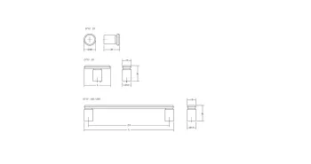 Fogantyú Viefe FASE 320mm, alumínium, szálcsiszolt 2.Kép