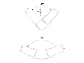 MULTICORNER H: 100 mm MAGASFÉNYŰ FEHÉR 2.Kép