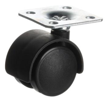 Riex GC10 bútorgörgő D30, talp 38x38x1,5 mm, fekete 1.Kép