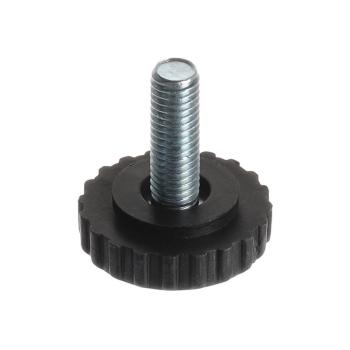 Riex GA20/25 talpcsavar szintezőlábhoz, D30, M8x30, fekete 1.Kép