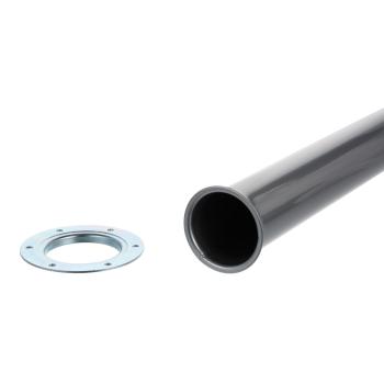 Riex ER60 asztalláb, karimás rögzítés, H 710 mm, RAL 9006 alumíniumfehér 2.Kép