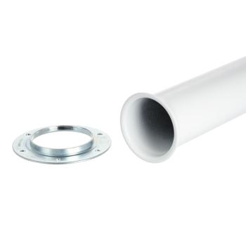 Riex ER60 asztalláb, karimás rögzítés, H 820 mm, fényes fehér 2.Kép
