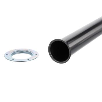 Riex ER60 asztalláb, karimás rögzítés, H 820 mm, szálcsiszolt nikkel 2.Kép