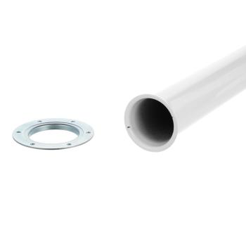 Riex ER60 asztalláb, karimás rögzítés, H 710 mm, fényes fehér 2.Kép