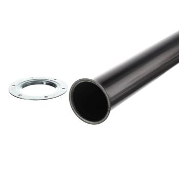 Riex ER60 asztalláb, karimás rögzítés, H 1100 mm, szálcsiszolt nikkel 2.Kép