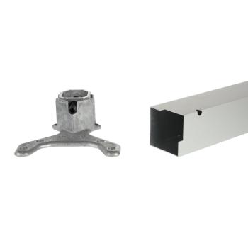 Riex EA60 asztalláb, 60x60/H710 mm, elox ált alumínium 2.Kép