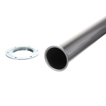 Riex ER60 asztalláb, karimás rögzítés, H 1100 mm, RAL 9006 alumíniumfehér 2.Kép