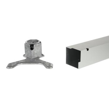 Riex EA60 asztalláb, 60x60/H820 mm, elox ált alumínium 2.Kép