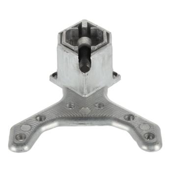 Riex EA60 asztalláb, 60x60/H710 mm, rozs damentes acél utánzat 3.Kép