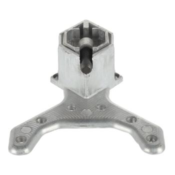Riex EA60 asztalláb, 60x60/H820 mm, rozs damentes acél utánzat 3.Kép