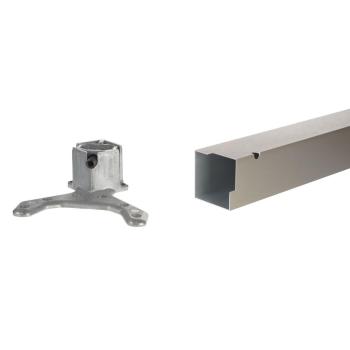 Riex EA60 asztalláb, 60x60/H1100 mm, roz sdamentes acél utánzat 2.Kép