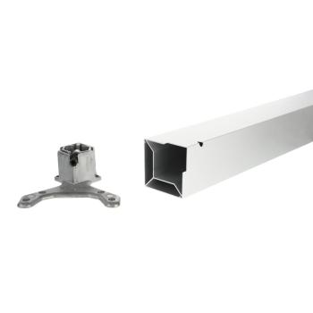 Riex EA80 asztalláb, 80x80/H710 mm, fény es fehér 2.Kép