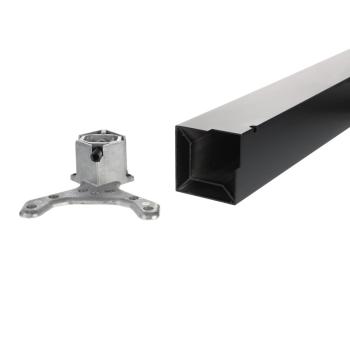 Riex EA80 asztalláb, 80x80/H710 mm, matt fekete 2.Kép