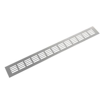 Riex GV44 alumínium szellőzőrács, 60x500 mm, rozsdamentes acél utánzat Kép