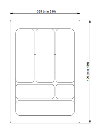 Riex GM50 evőeszköztartó 40 (335x490), e züst 2.Kép
