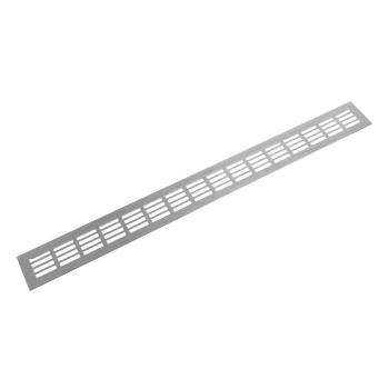 Riex GV44 alumínium szellőzőrács, 60x600 mm, rozsdamentes acél utánzat Kép