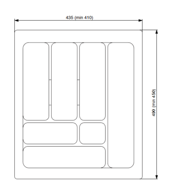 Riex GM50 evőeszköztartó 50 (435x490), e züst 2.Kép