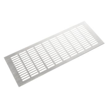 Riex GV44 alumínium szellőzőrács, 150x400 mm, rozsdamentes acél utánzat Kép