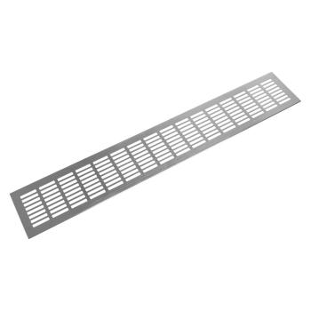 Riex GV44 alumínium szellőzőrács, 100x600 mm, rozsdamentes acél utánzat Kép